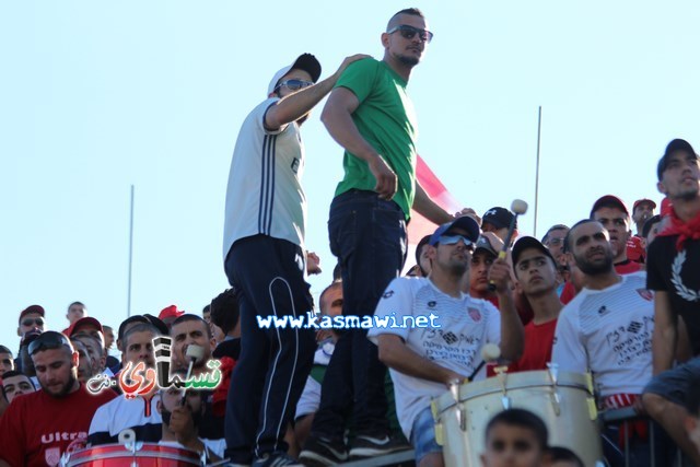 فيديو : الحسم النهائي ينتقل الى ارض الناصرة يوم الثلاثاء بعد التعادل 1-1 واكثر من 4500 مشجع ساند الفريق القسماوي 